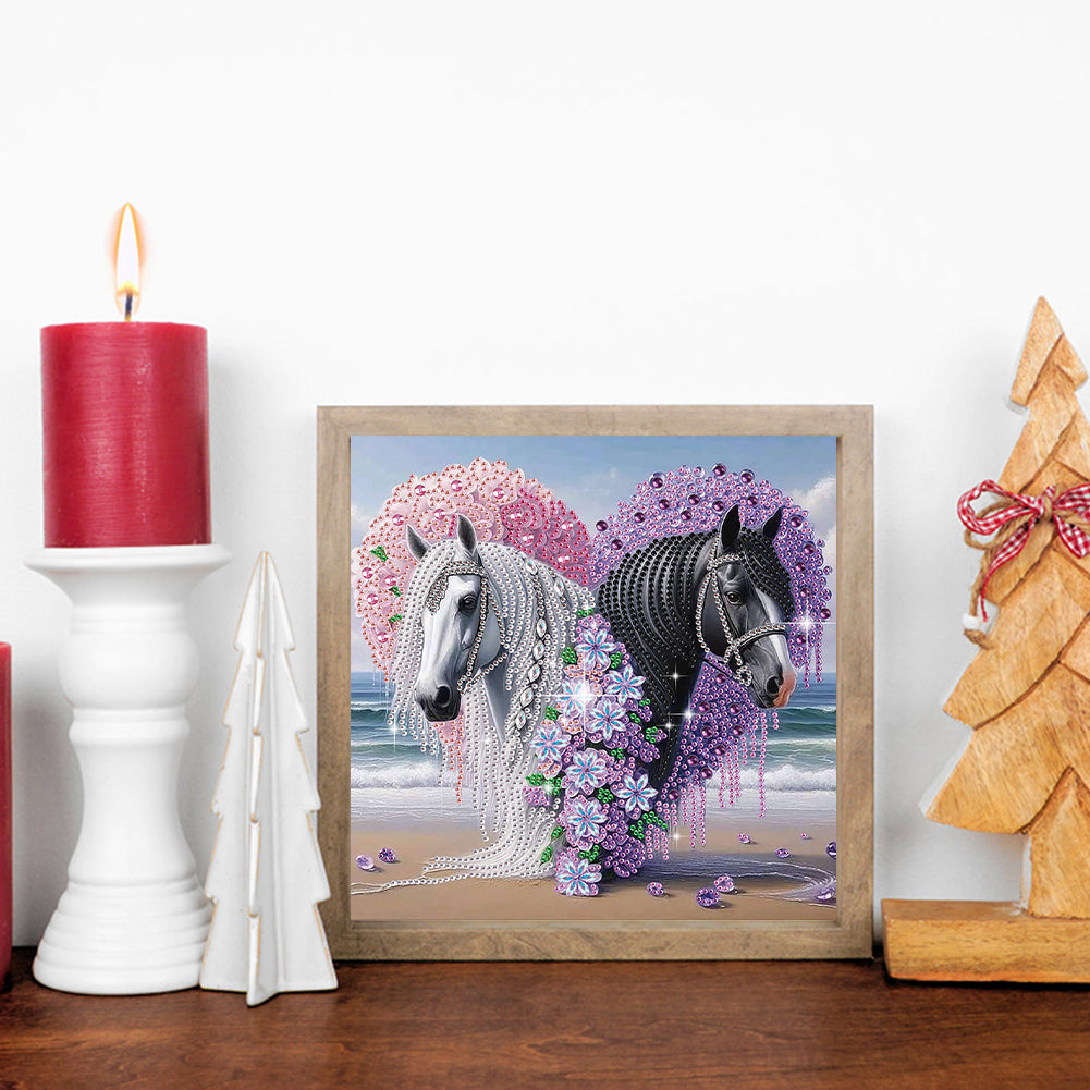 Horse - Special Shaped Drill Diamond Painting 30*30CM