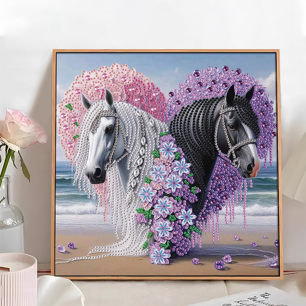 Horse - Special Shaped Drill Diamond Painting 30*30CM