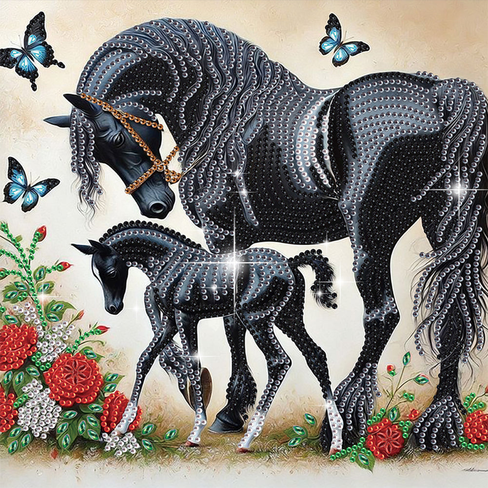 Horse - Special Shaped Drill Diamond Painting 30*30CM
