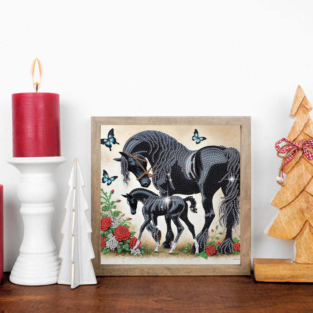 Horse - Special Shaped Drill Diamond Painting 30*30CM