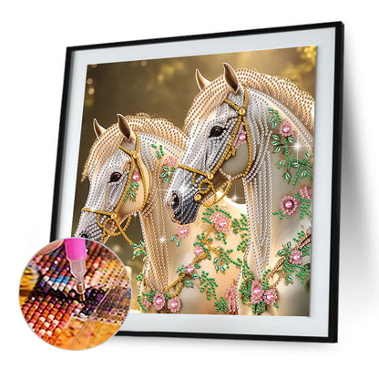 Horse - Special Shaped Drill Diamond Painting 30*30CM