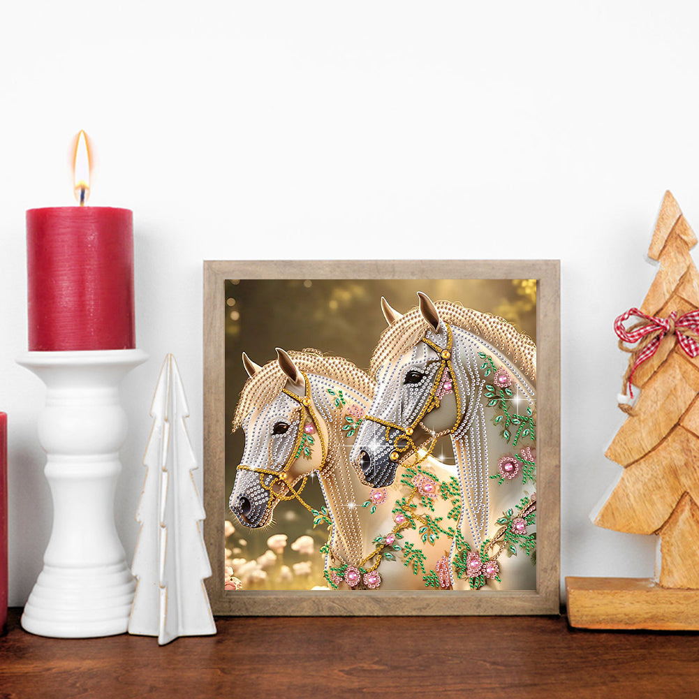 Horse - Special Shaped Drill Diamond Painting 30*30CM