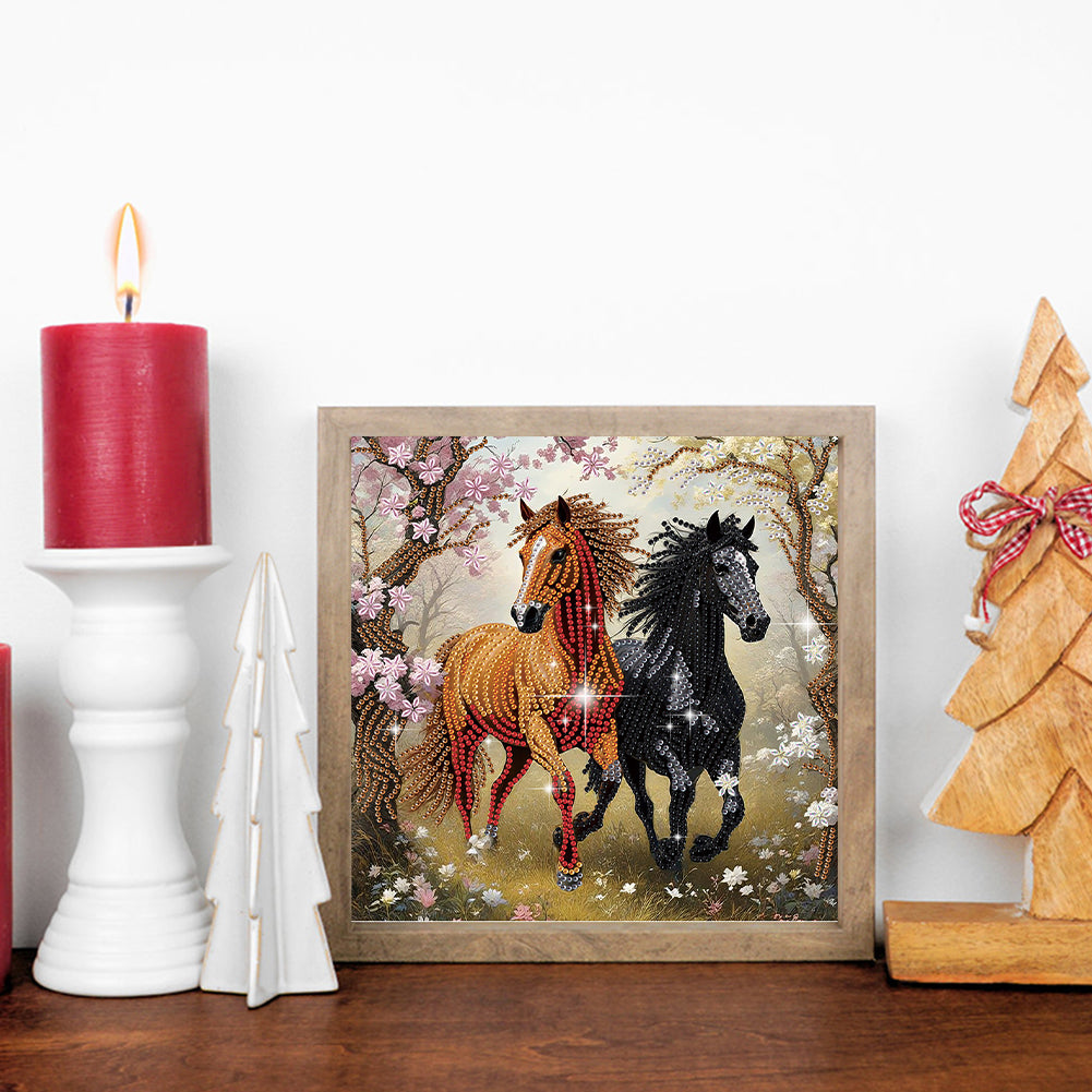 Horse - Special Shaped Drill Diamond Painting 30*30CM