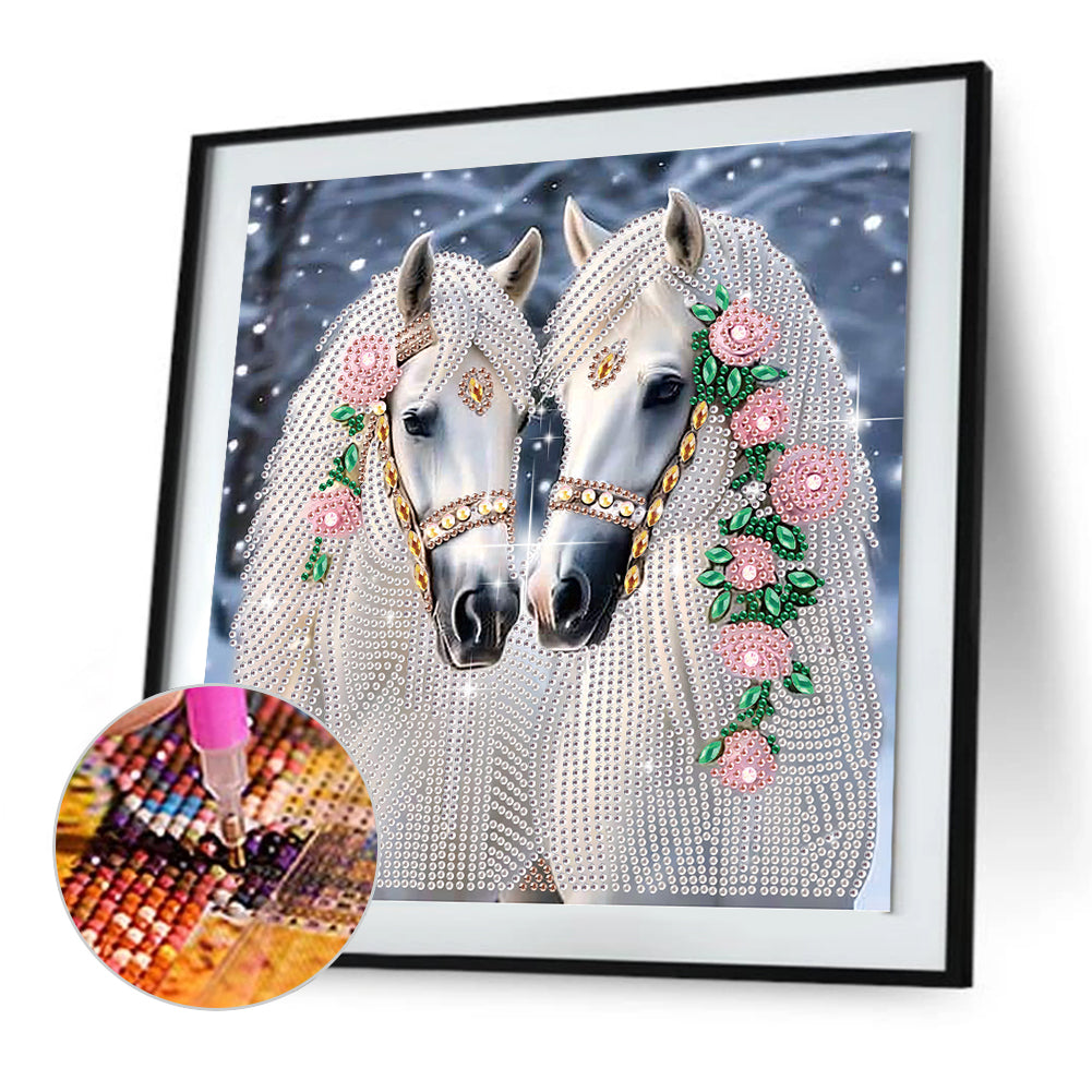 Horse - Special Shaped Drill Diamond Painting 30*30CM
