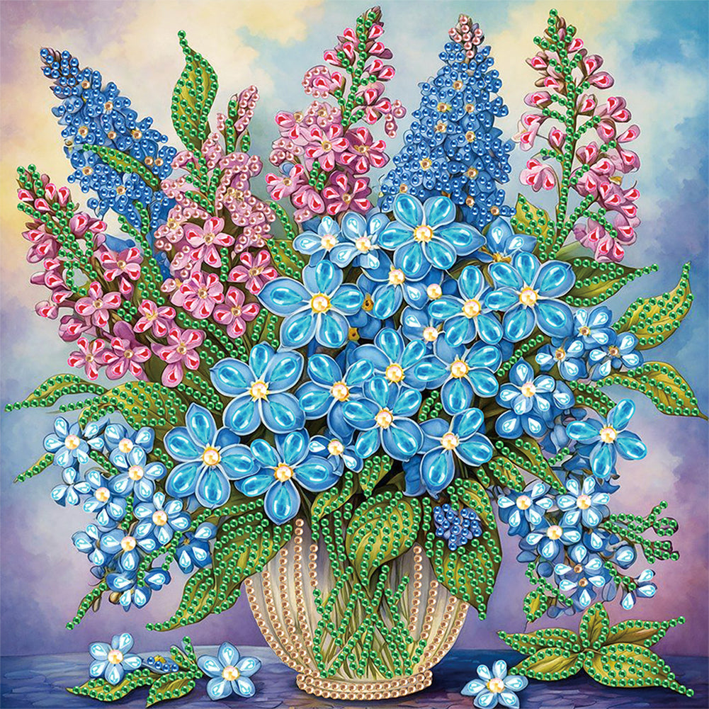 Flower In A Bouquet - Special Shaped Drill Diamond Painting 30*30CM