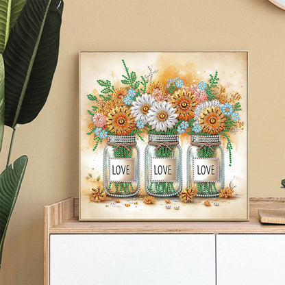 Flower In A Bouquet - Special Shaped Drill Diamond Painting 30*30CM