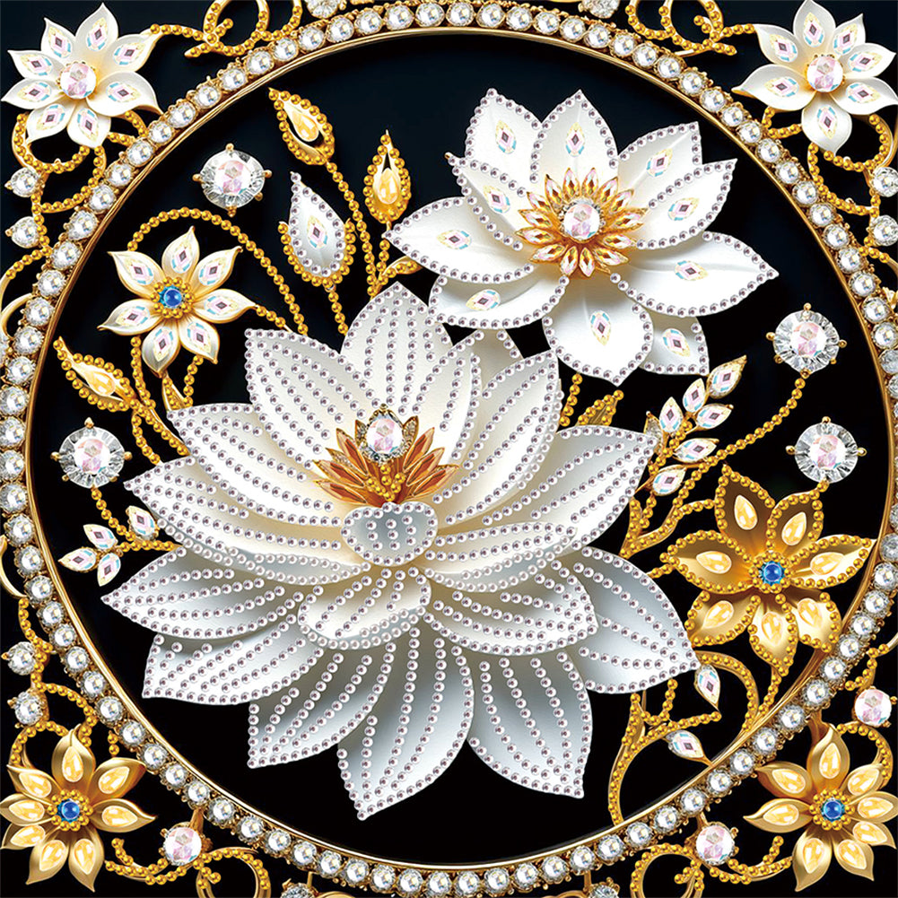 Flower In A Bouquet - Special Shaped Drill Diamond Painting 30*30CM