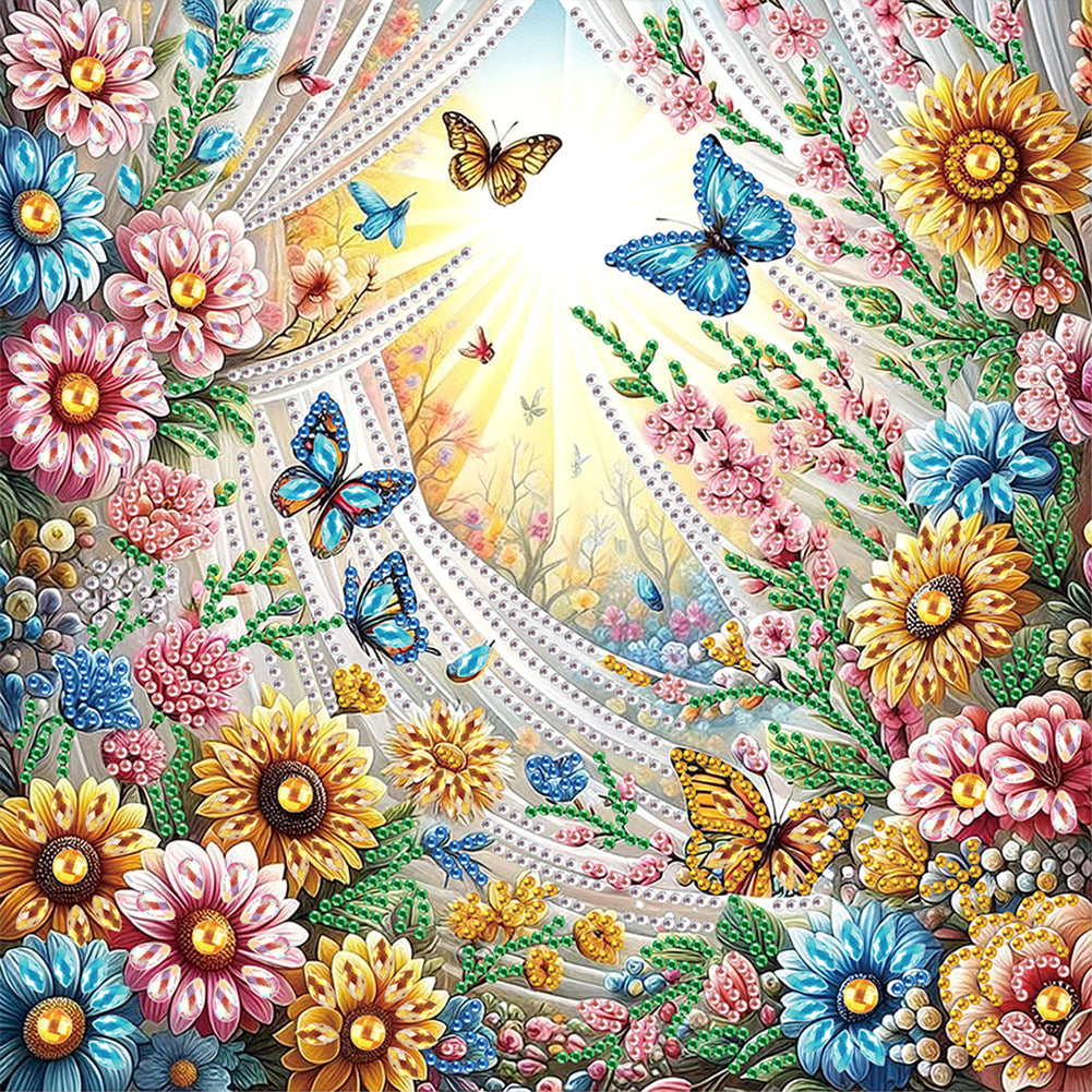 Flower In A Bouquet - Special Shaped Drill Diamond Painting 30*30CM