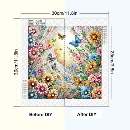 Flower In A Bouquet - Special Shaped Drill Diamond Painting 30*30CM