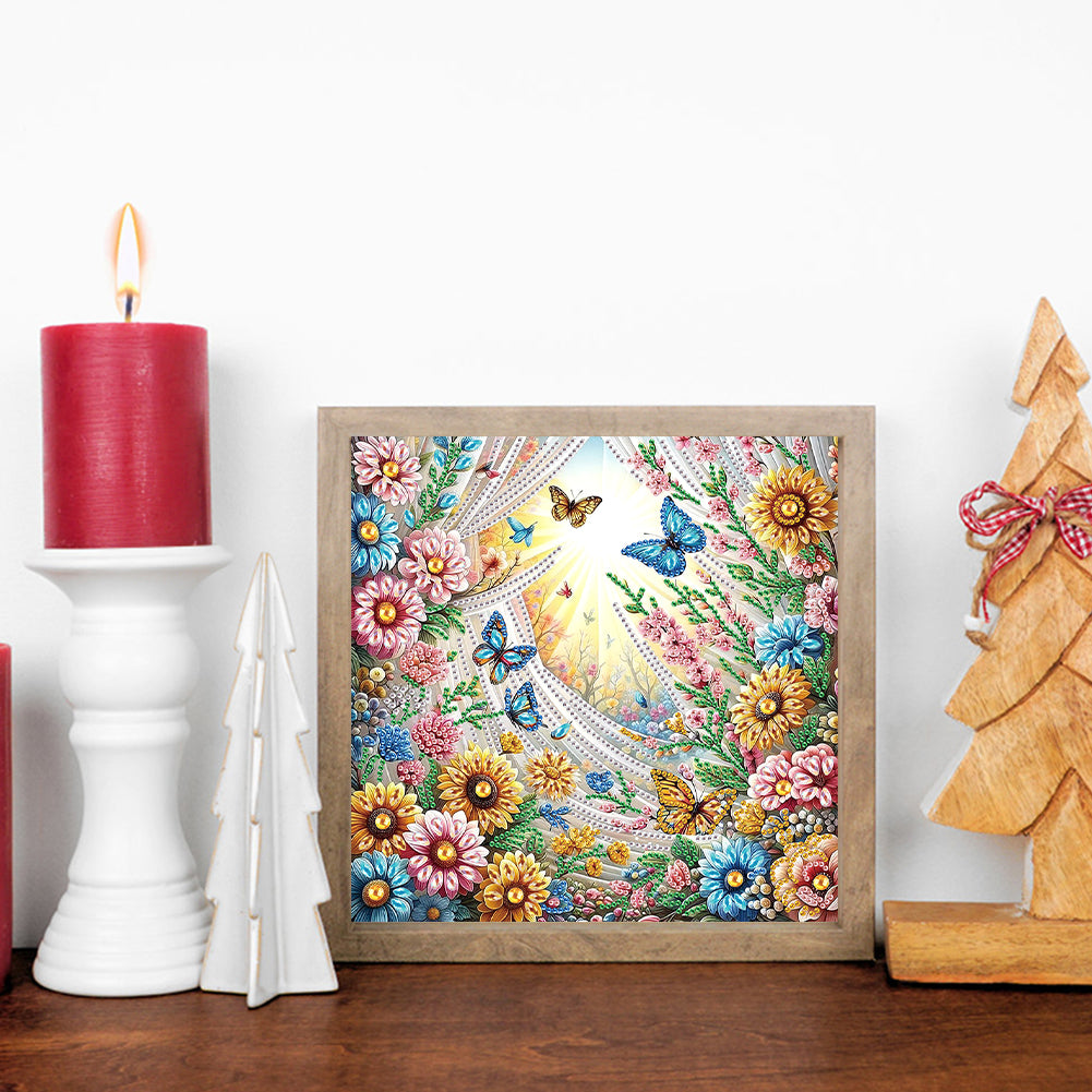 Flower In A Bouquet - Special Shaped Drill Diamond Painting 30*30CM