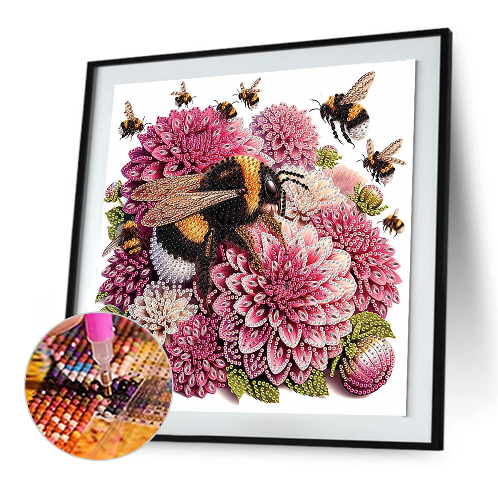Flower In A Bouquet - Special Shaped Drill Diamond Painting 30*30CM