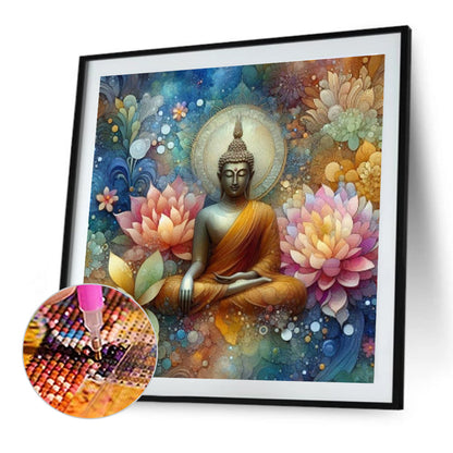 Buddha Statue - Full Round Drill Diamond Painting 40*40CM