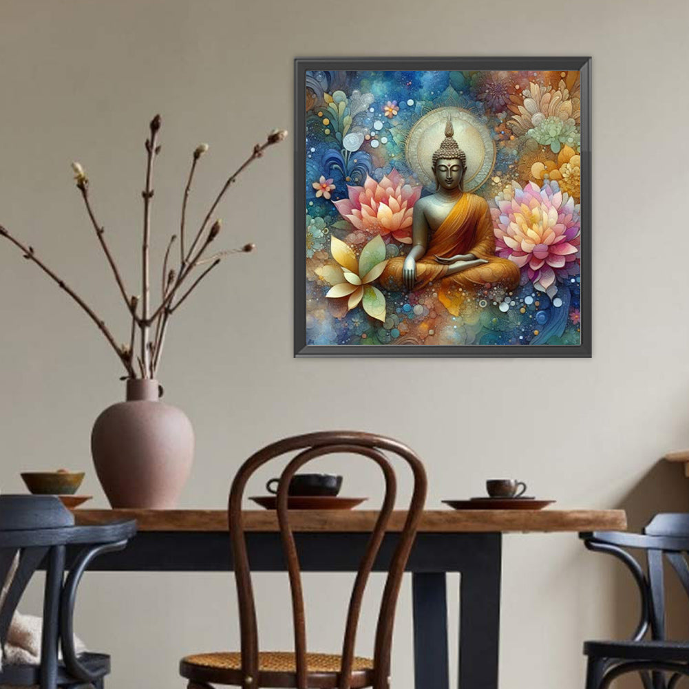Buddha Statue - Full Round Drill Diamond Painting 40*40CM