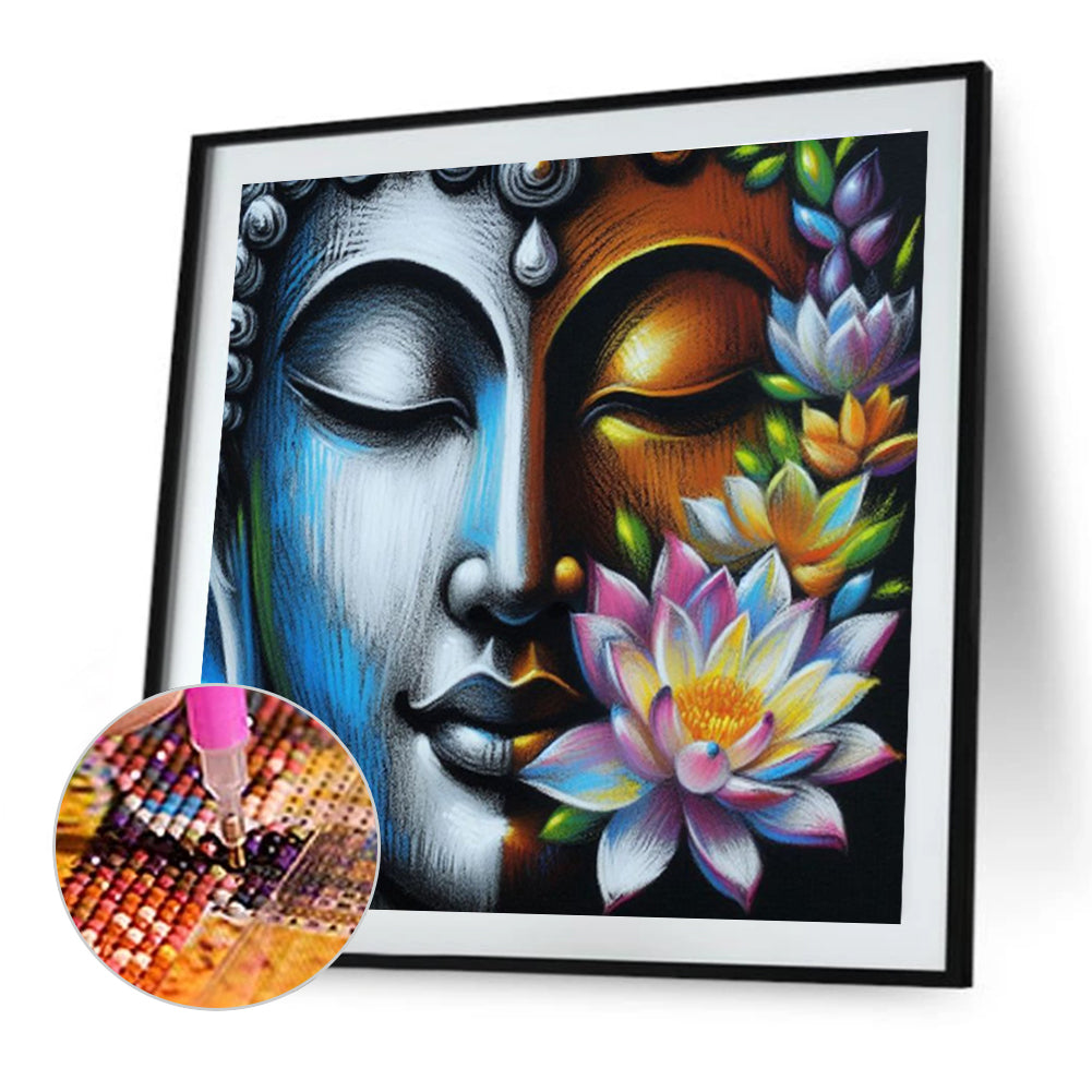 Buddha Statue - Full Round Drill Diamond Painting 40*40CM