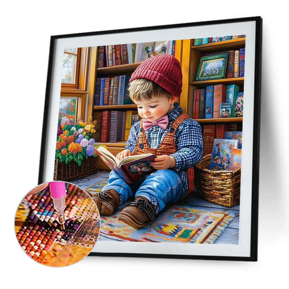 Cute Child - Full Round Drill Diamond Painting 40*40CM