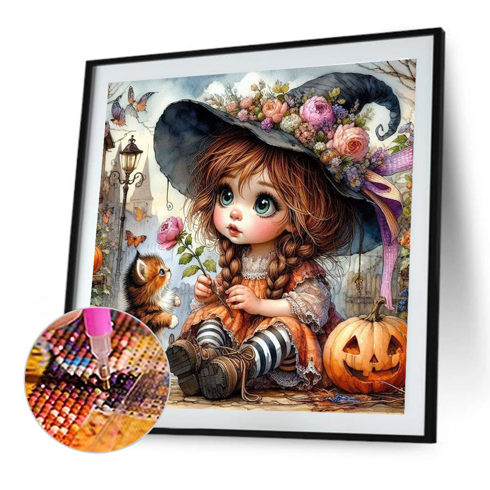 Cute Child - Full Round Drill Diamond Painting 40*40CM