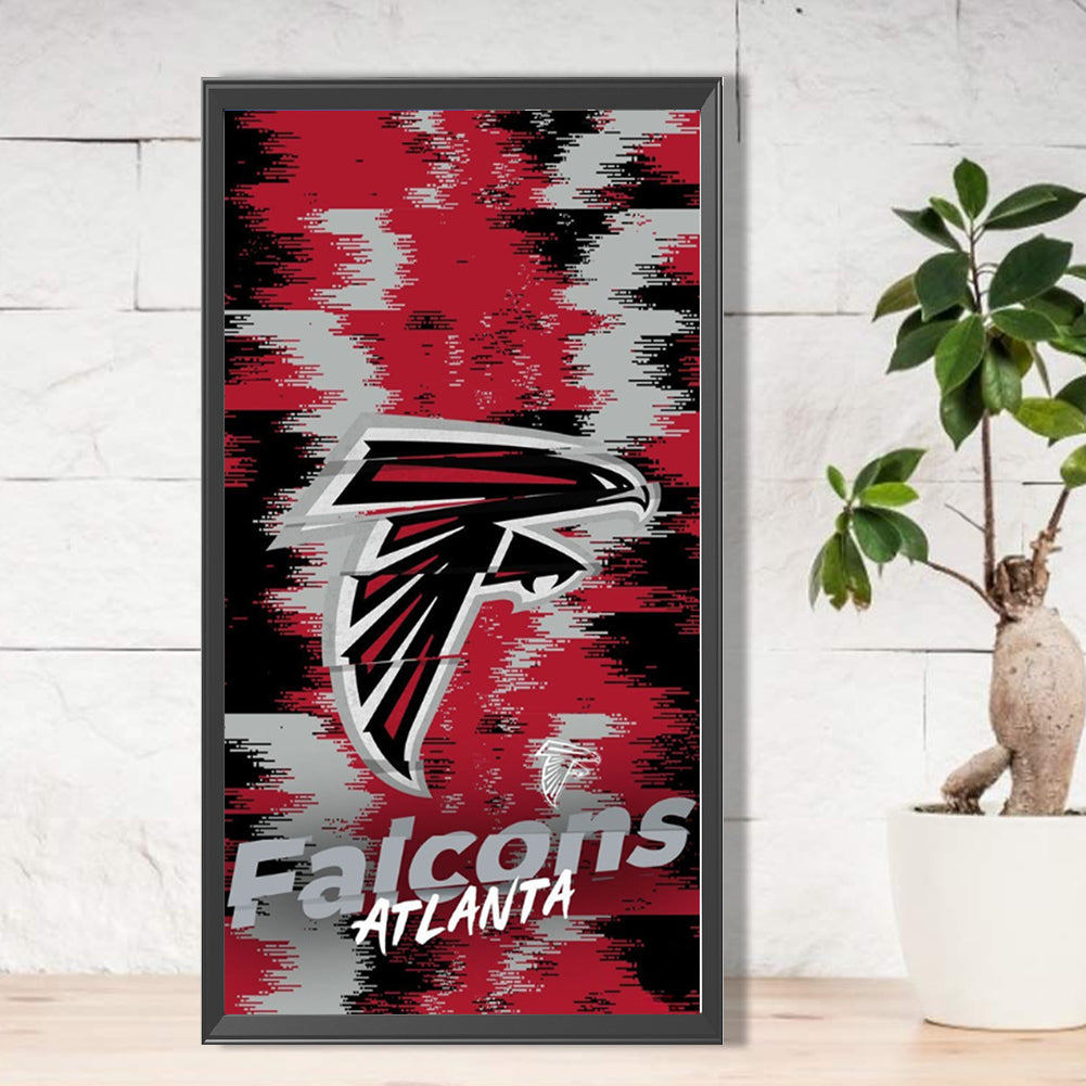 Atlanta Falcons Logo - Full Round Drill Diamond Painting 30*55CM
