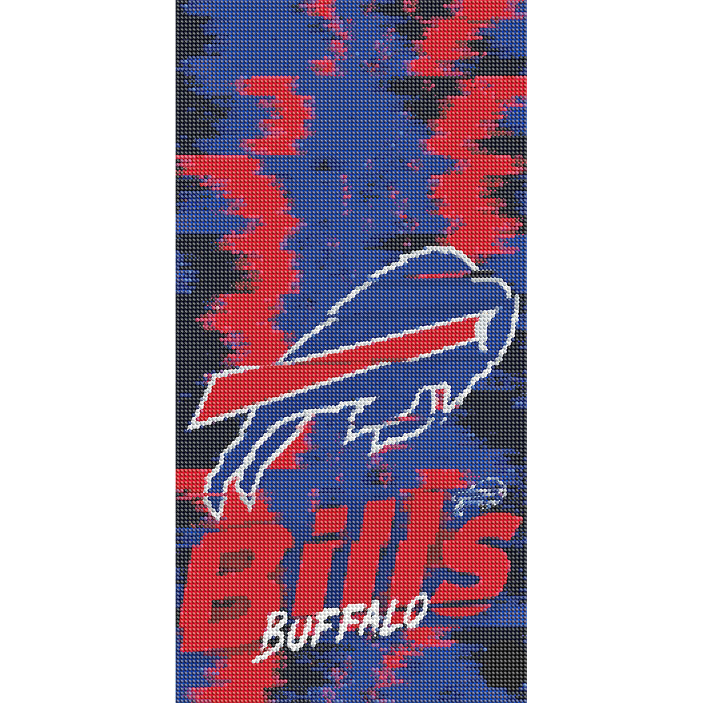 Buffalo Bills Logo - Full Round Drill Diamond Painting 30*55CM