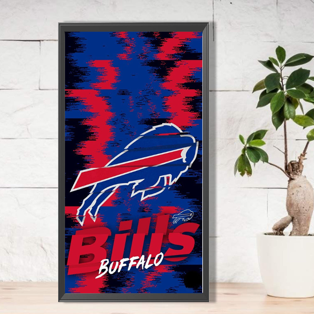 Buffalo Bills Logo - Full Round Drill Diamond Painting 30*55CM