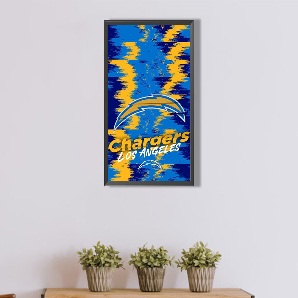 Los Angeles Chargers Logo - Full Round Drill Diamond Painting 30*55CM