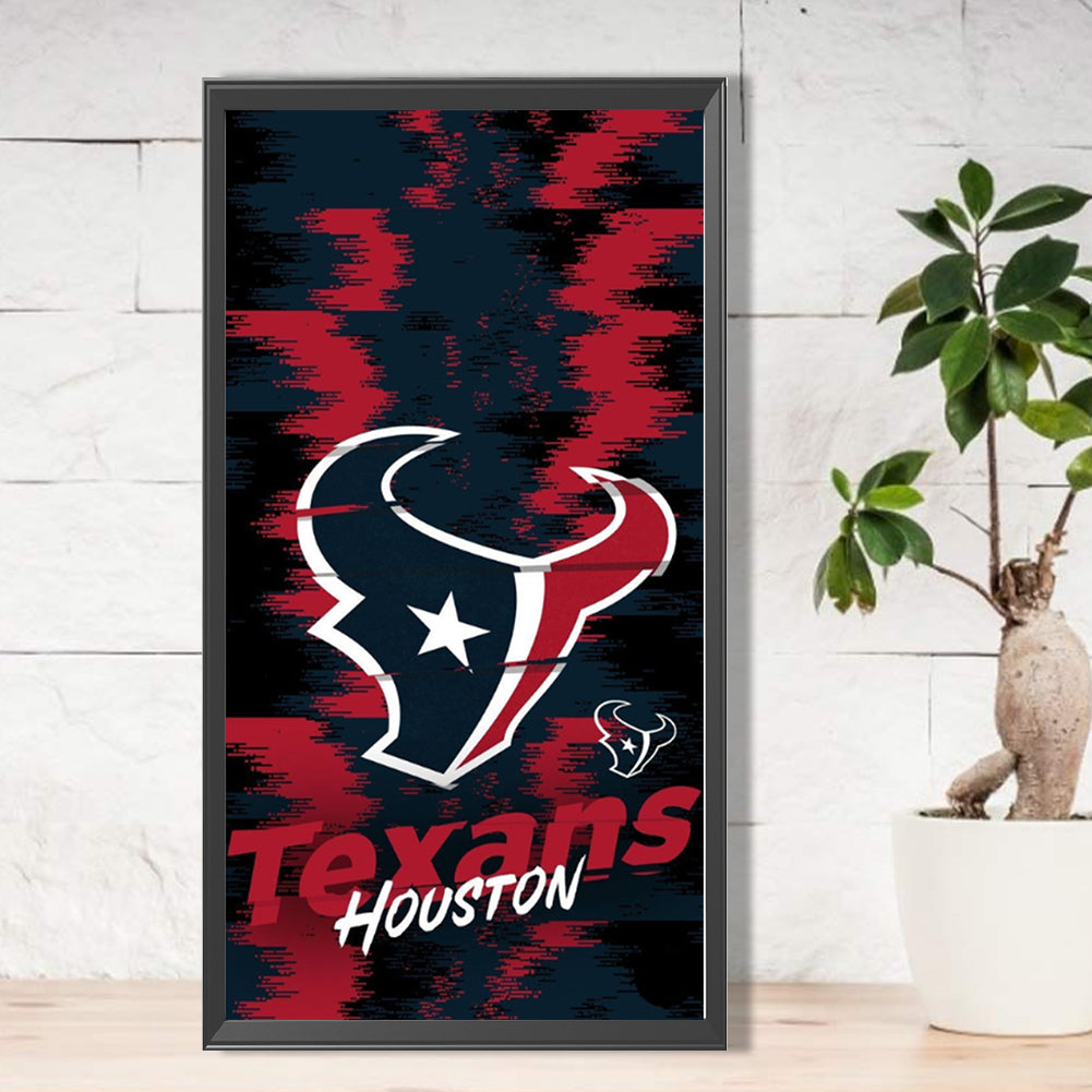 Houston Texans Logo - Full Round Drill Diamond Painting 30*55CM