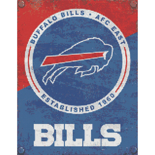 Buffalo Bills Football Team - Full Round Drill Diamond Painting 40*50CM