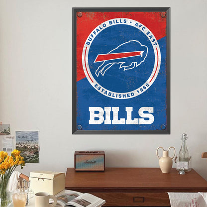 Buffalo Bills Football Team - Full Round Drill Diamond Painting 40*50CM