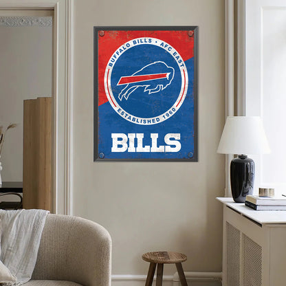 Buffalo Bills Football Team - Full Round Drill Diamond Painting 40*50CM