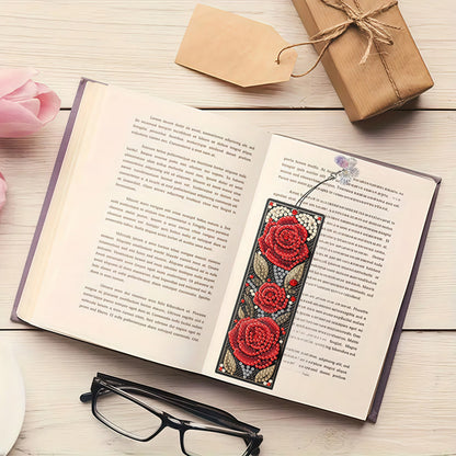 3Pcs Flower Patterns DIY Diamond Painting Art Bookmarks for Reading Enthusiasts