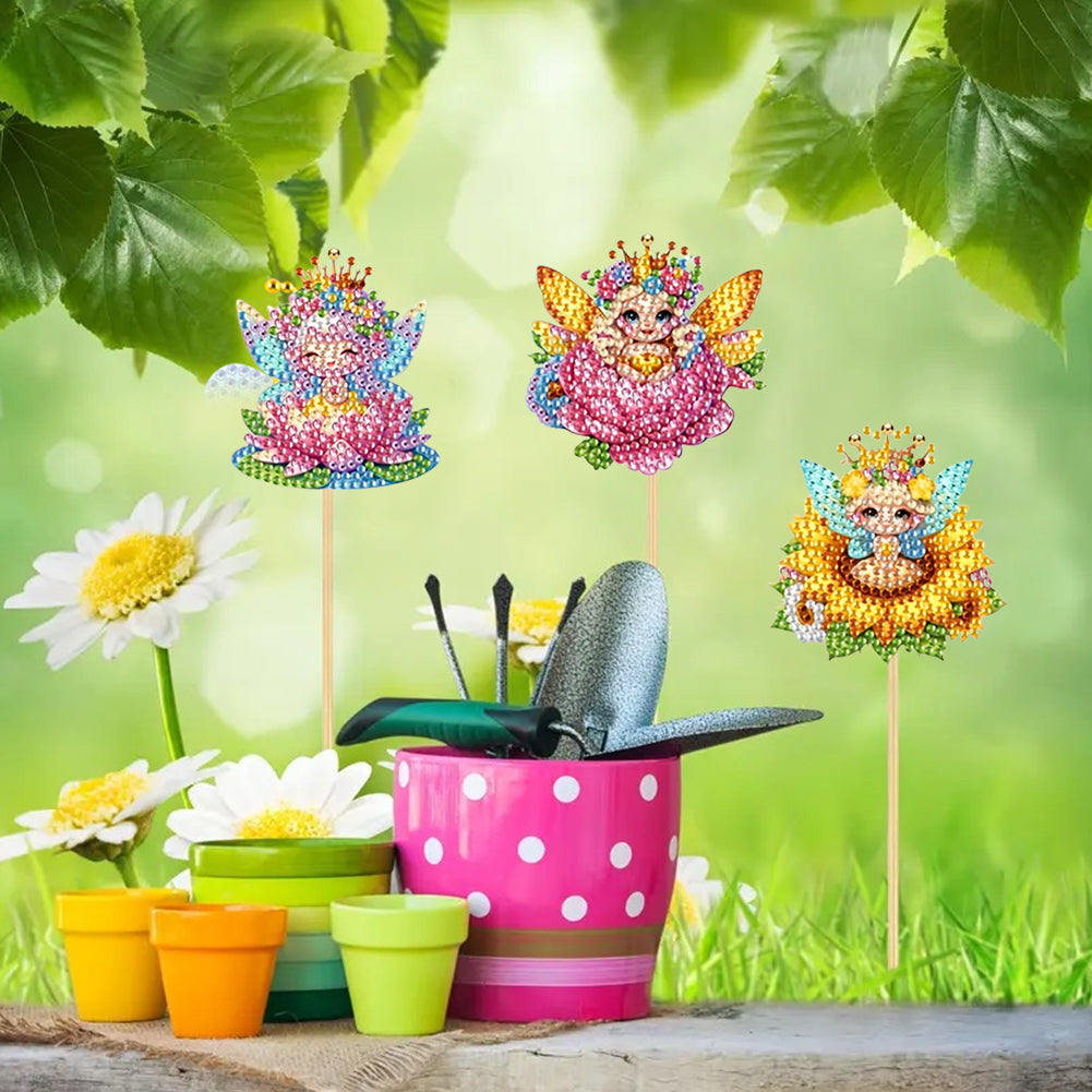 6Pcs Animal Stakes Diamond Painting Kits DIY Diamond Art Kits for Beginners