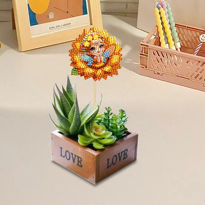 6Pcs Animal Stakes Diamond Painting Kits DIY Diamond Art Kits for Beginners