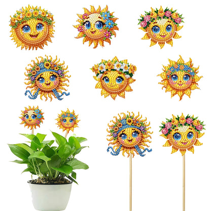 6Pcs Animal Stakes Diamond Painting Kits DIY Diamond Art Kits for Beginners