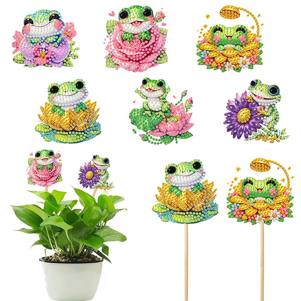 6Pcs Animal Stakes Diamond Painting Kits DIY Diamond Art Kits for Beginners