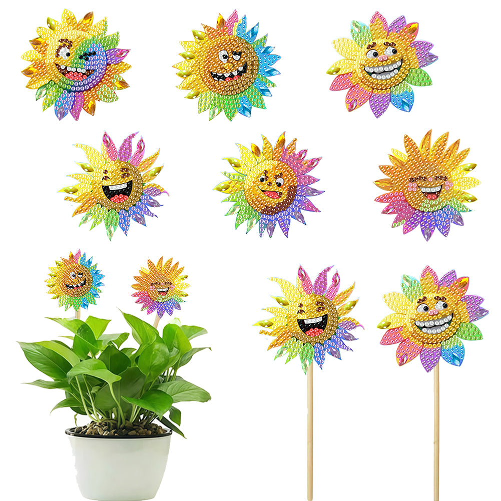 6Pcs Animal Stakes Diamond Painting Kits DIY Diamond Art Kits for Beginners