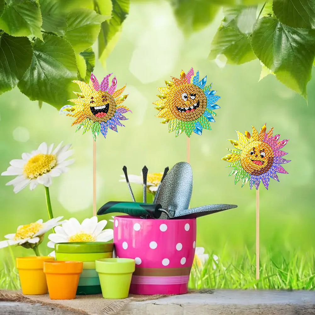 6Pcs Animal Stakes Diamond Painting Kits DIY Diamond Art Kits for Beginners