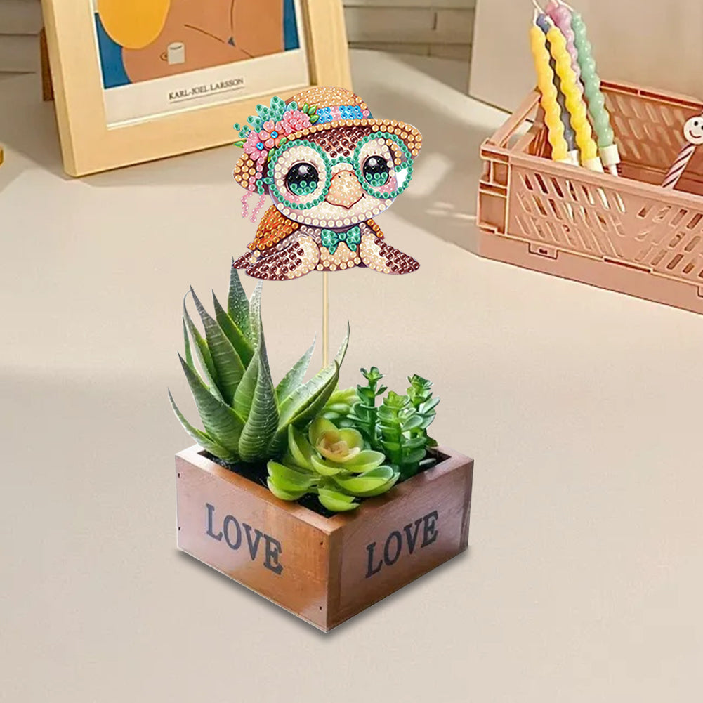 6Pcs Animal Stakes Diamond Painting Kits DIY Diamond Art Kits for Beginners