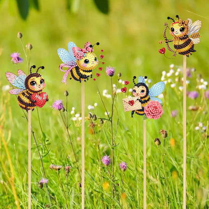 6Pcs Animal Stakes Diamond Painting Kits DIY Diamond Art Kits for Beginners