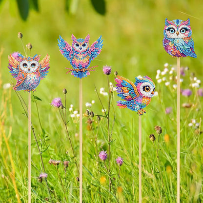 6Pcs Animal Stakes Diamond Painting Kits DIY Diamond Art Kits for Beginners