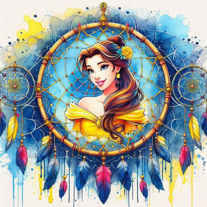 Dream Catcher Girl - 11CT Stamped Cross Stitch 40*40CM