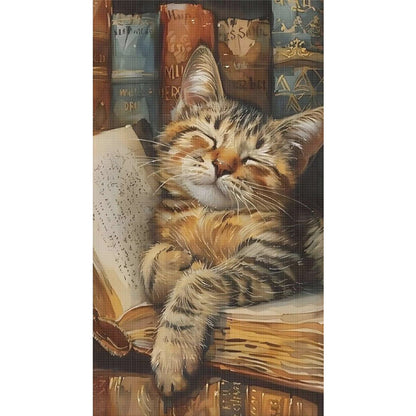 Cat - 11CT Stamped Cross Stitch 40*70CM