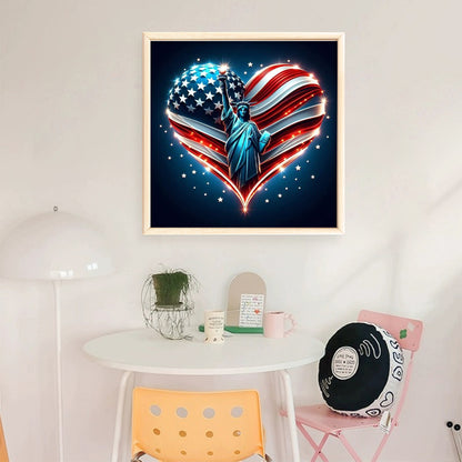 Statue Of Liberty - 11CT Stamped Cross Stitch 40*40CM