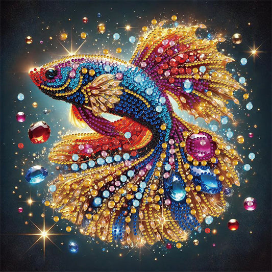 Fish - Special Shaped Drill Diamond Painting 30*30CM