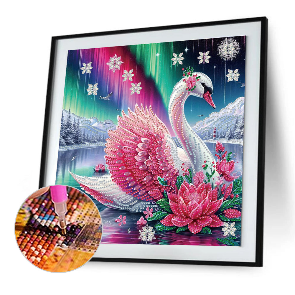 Swan - Special Shaped Drill Diamond Painting 30*30CM