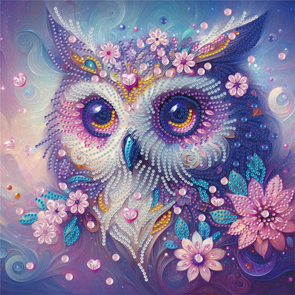 Owl - Special Shaped Drill Diamond Painting 30*30CM