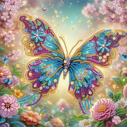 Butterfly - Special Shaped Drill Diamond Painting 30*30CM