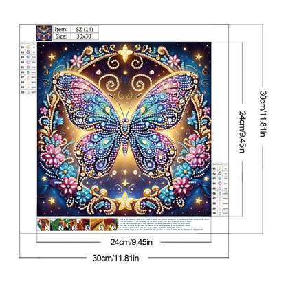 Butterfly - Special Shaped Drill Diamond Painting 30*30CM