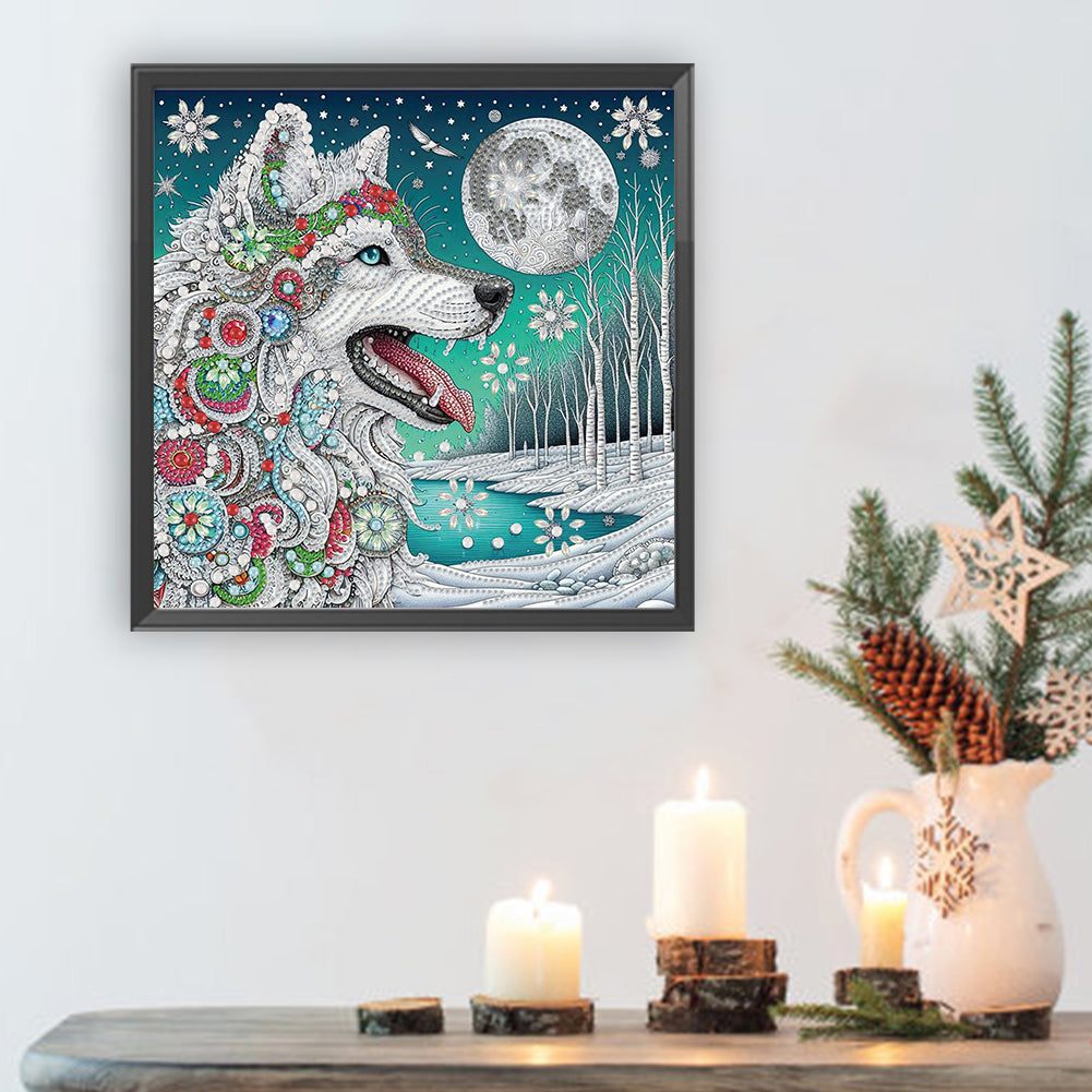 Wolf - Special Shaped Drill Diamond Painting 30*30CM