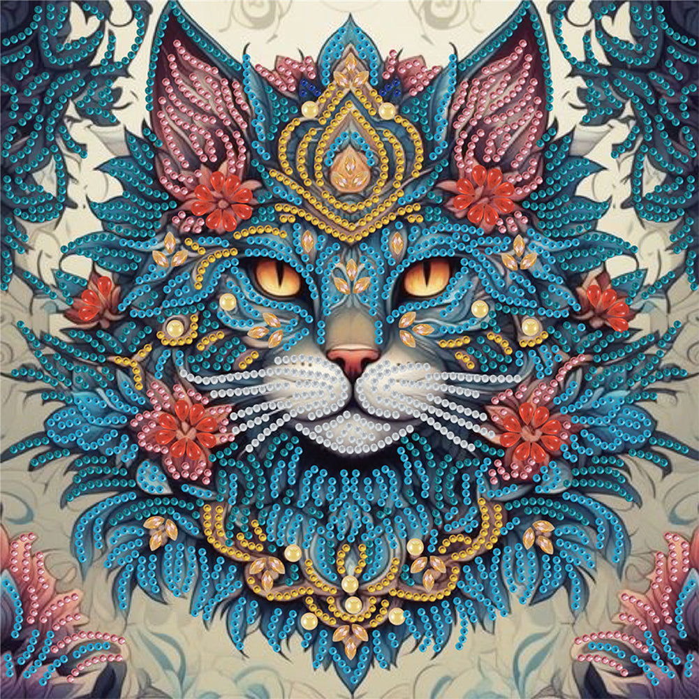 Cat - Special Shaped Drill Diamond Painting 30*30CM