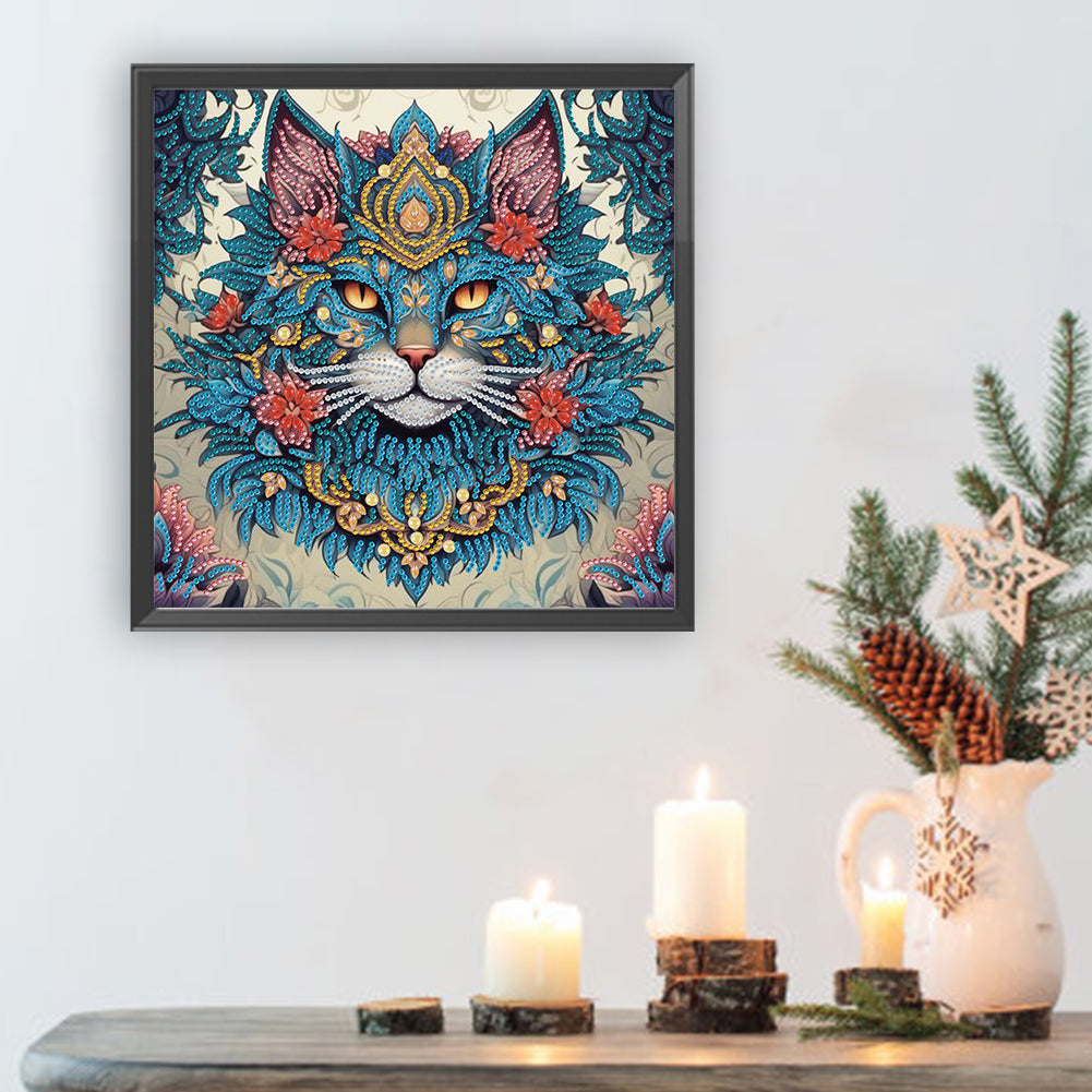 Cat - Special Shaped Drill Diamond Painting 30*30CM