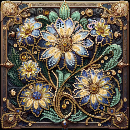 Blooming Flower - Special Shaped Drill Diamond Painting 30*30CM